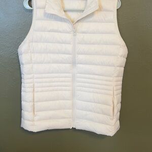 Lands' End White Vest
